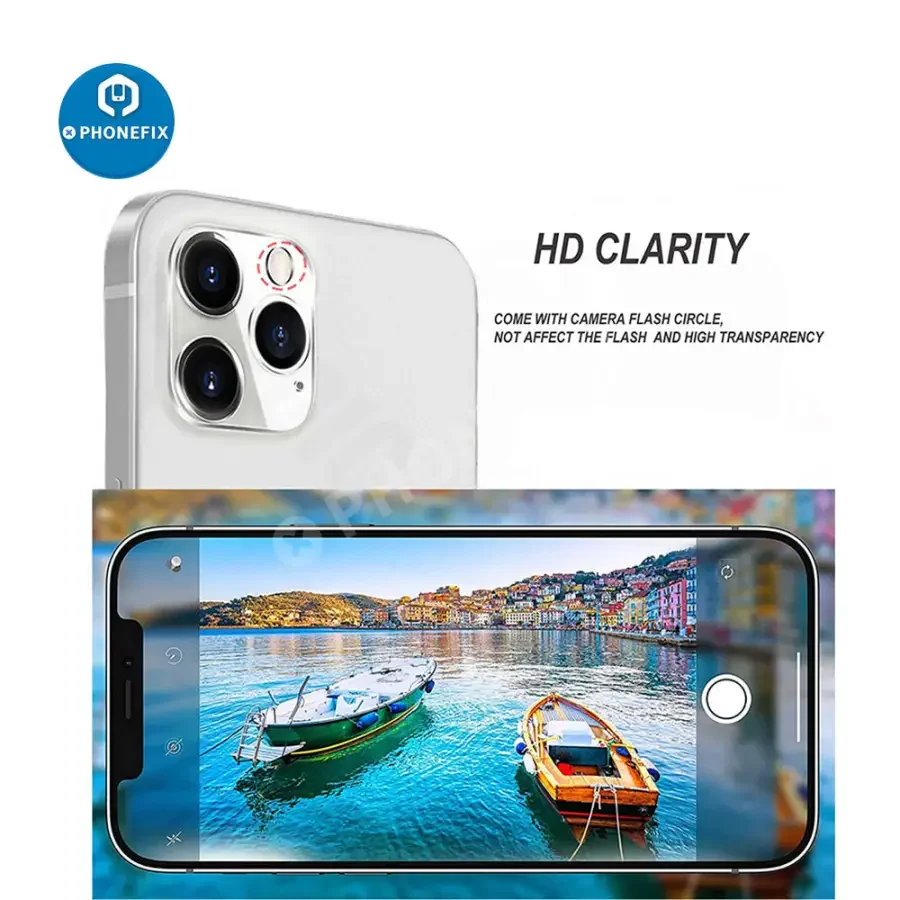 3Pcs Full Cover Camera Lens Protector on For iPhone 6S- 14 Pro Max - Image 9