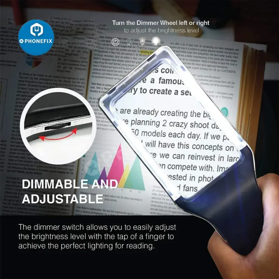 3X Multi-function LED Lighted Magnifying Glass For Soldering/ Reading/Inspection - Image 5