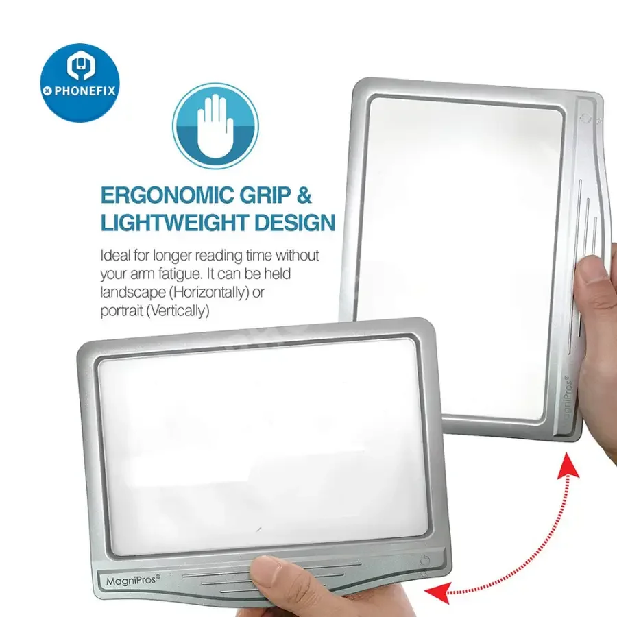 3X Ultra Bright LED Page Magnifier With Light For Reading/ Soldering Tool - Image 5