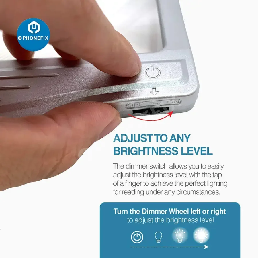 3X Ultra Bright LED Page Magnifier With Light For Reading/ Soldering Tool - Image 6