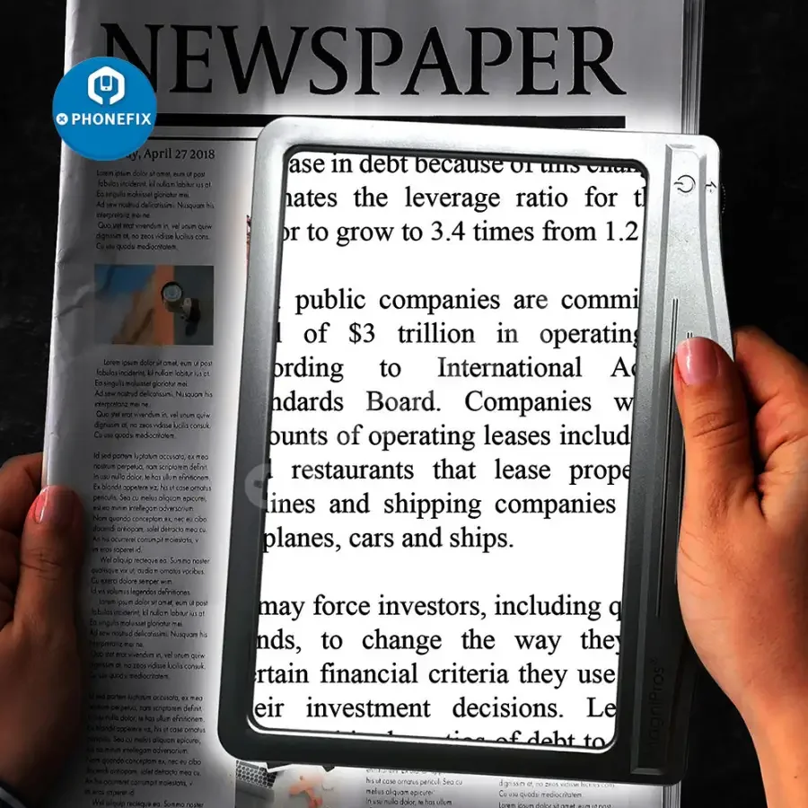 3X Ultra Bright LED Page Magnifier With Light For Reading/ Soldering Tool - Image 9