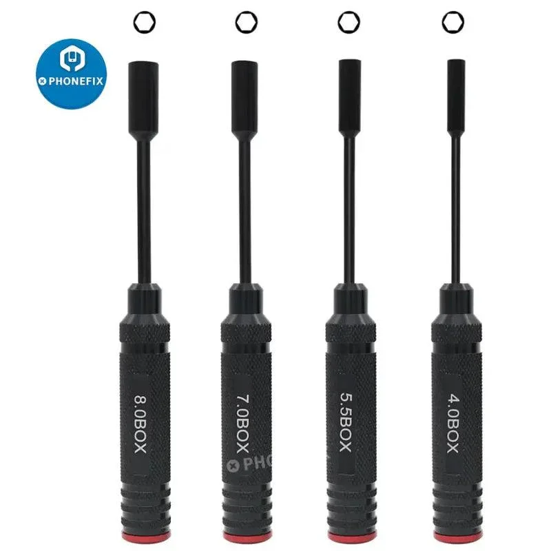 4/5.5/7/8mm Hex Driver Set Hexagonal Head Socket Screwdrivers Toolkit - Image 4