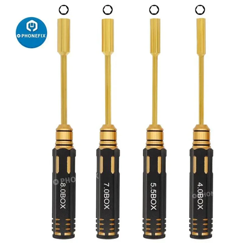 4/5.5/7/8mm Hex Driver Set Hexagonal Head Socket Screwdrivers Toolkit - Image 6