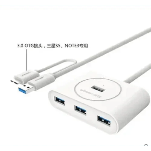 4 Port USB Hub 3.0 Station with OTG Extension Cable - Image 5