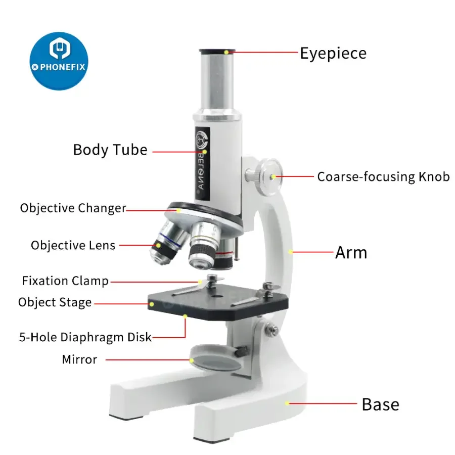 40X-640X Monocular Biological Microscope for Kids Beginner Student - Image 3