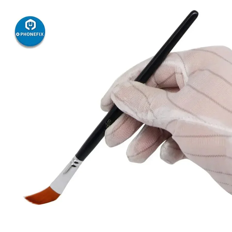 45 Degree Bevel Mobile PCB Cleaning Brush With Wooden Handle - Image 5