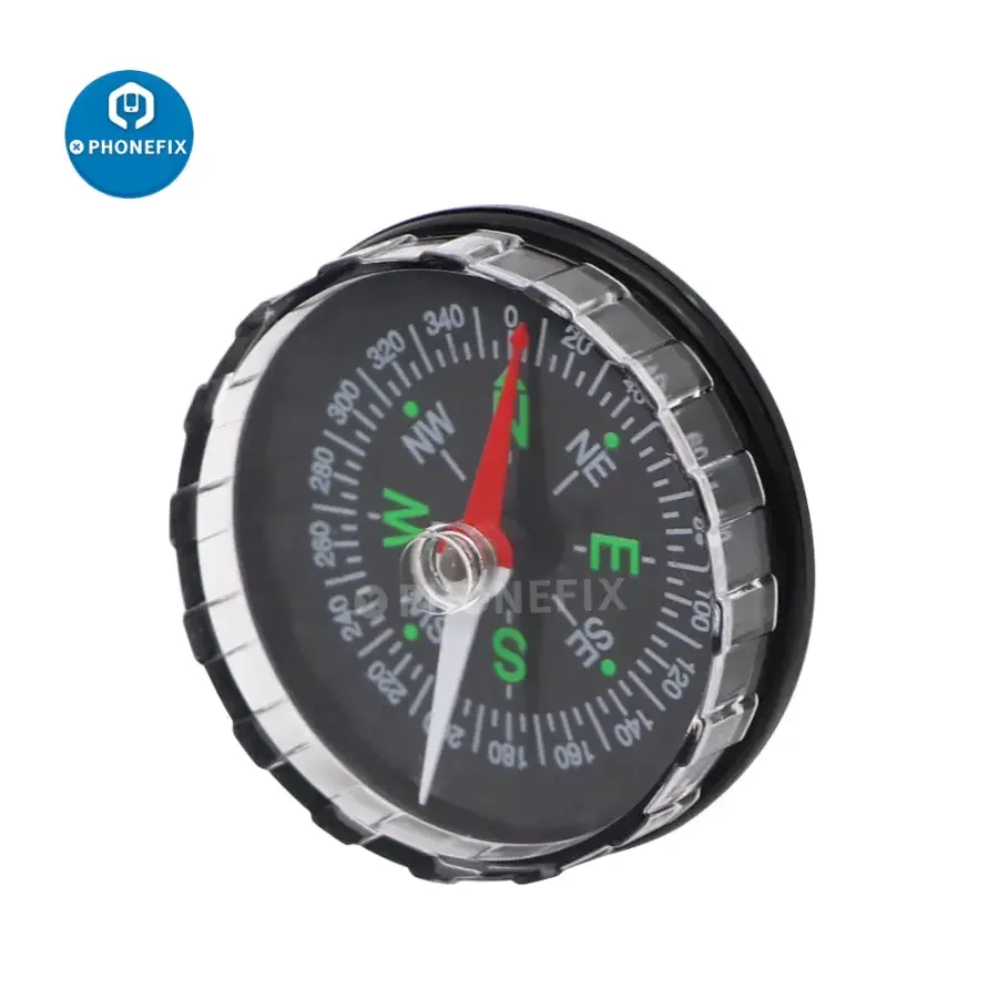 45mm Professional Aluminum Hiking Compass Navigation Tool - Image 2