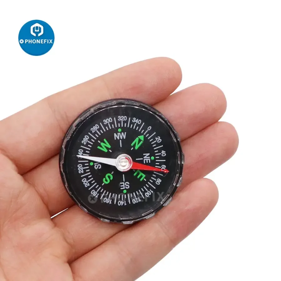 45mm Professional Aluminum Hiking Compass Navigation Tool - Image 5