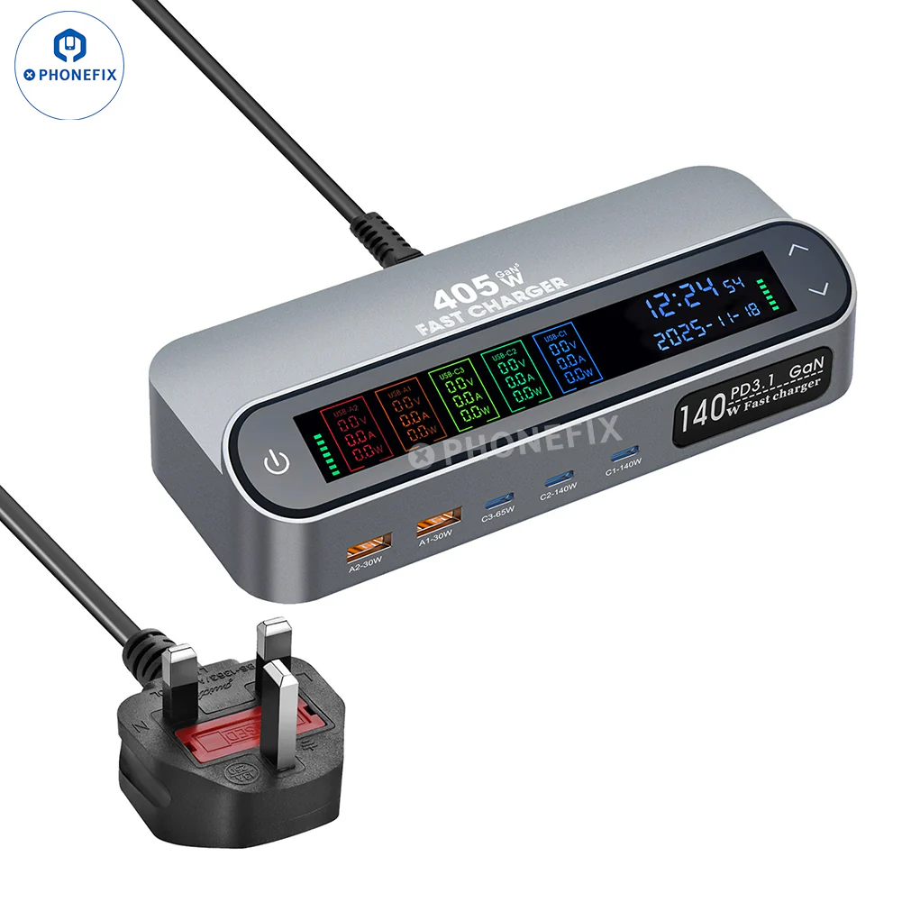 470W GaN Digital Charging Station 140W PD31 Super Fast Charger - Image 4