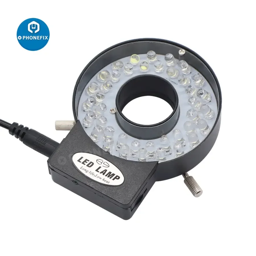 47mm 40 LEDs Microscope Ring Light Illuminator Lamp for Industrial Camera - Image 6
