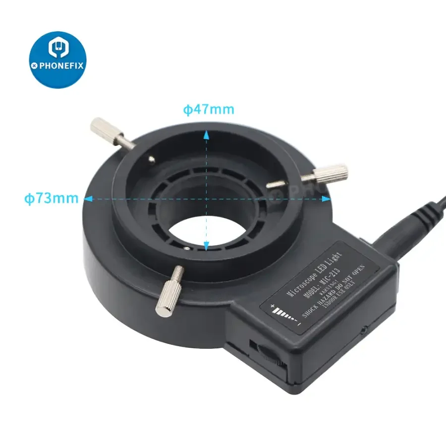 47mm 40 LEDs Microscope Ring Light Illuminator Lamp for Industrial Camera - Image 7