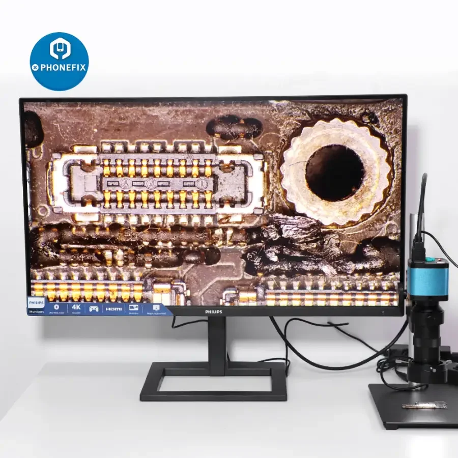 48MP 4K HDMI USB Microscope Camera 180X 130X C-Mount Lens - Image 2
