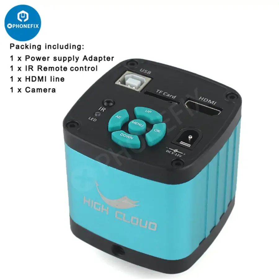 48MP 4K Industrial Digital Microscope Camera Set with 130X Lens - Image 14
