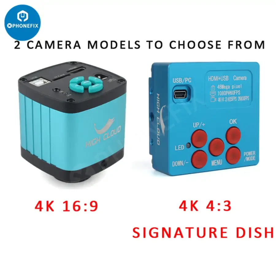 48MP 4K Industrial Digital Microscope Camera Set with 130X Lens - Image 6