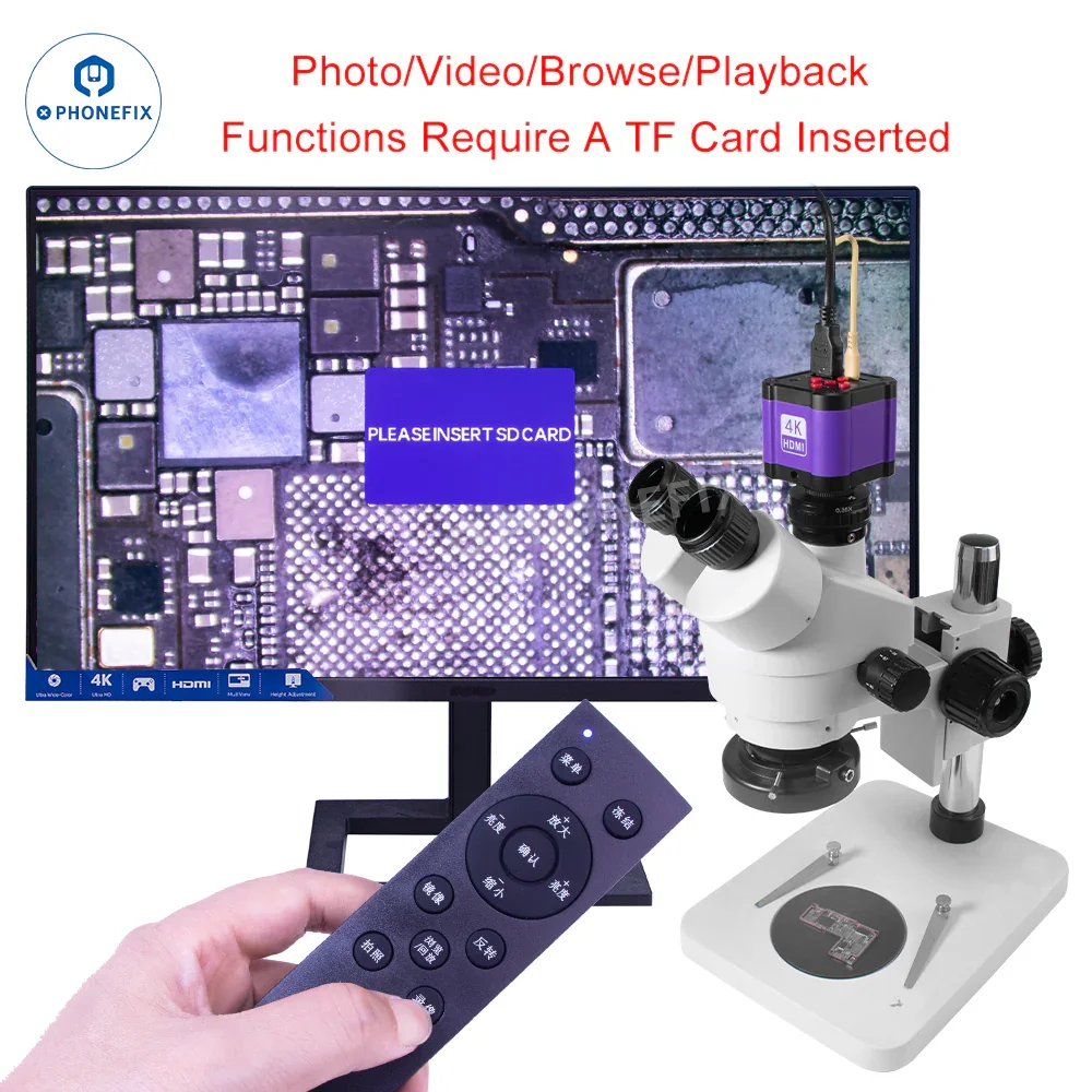 4K 14MP Industrial Microscope Camera Remote Control Image Video - Image 2