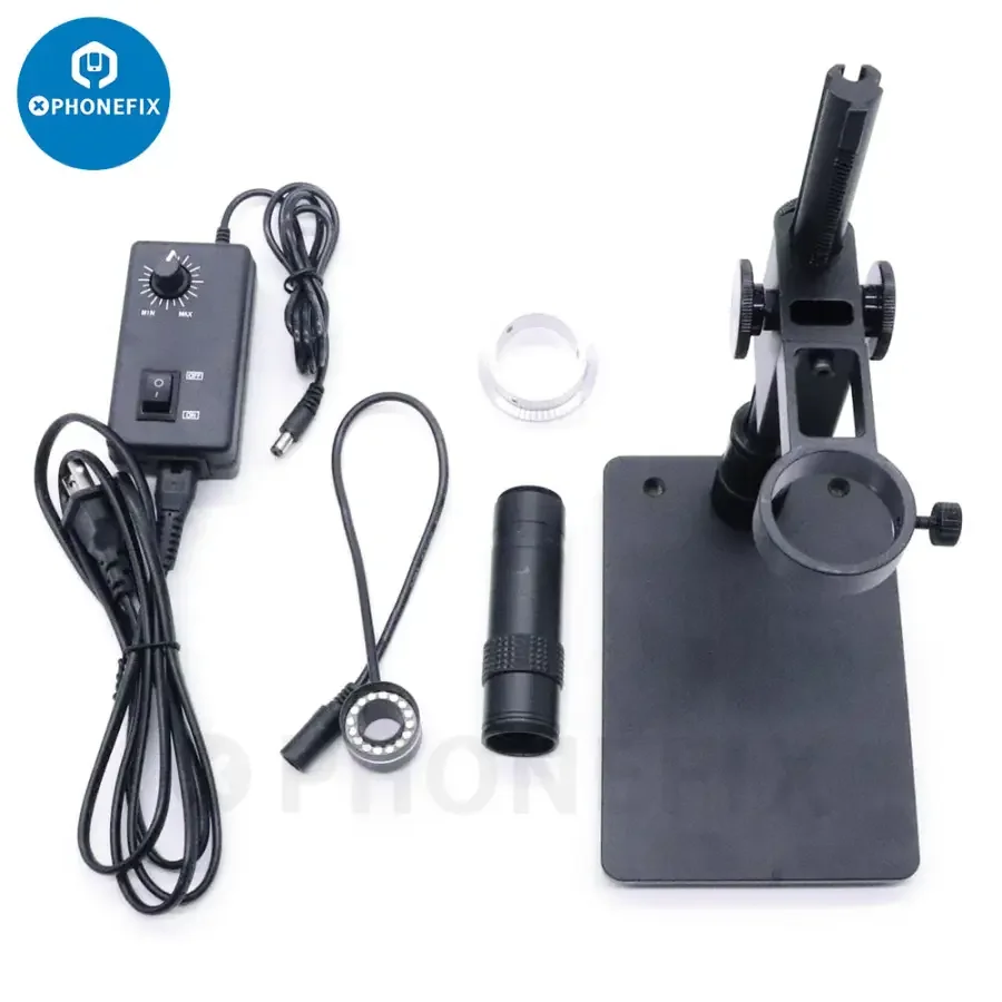 4K 51MP HMDI VAG Industrial Camera Microscope Set 130X Lens 16 LEDs Light - Image 5