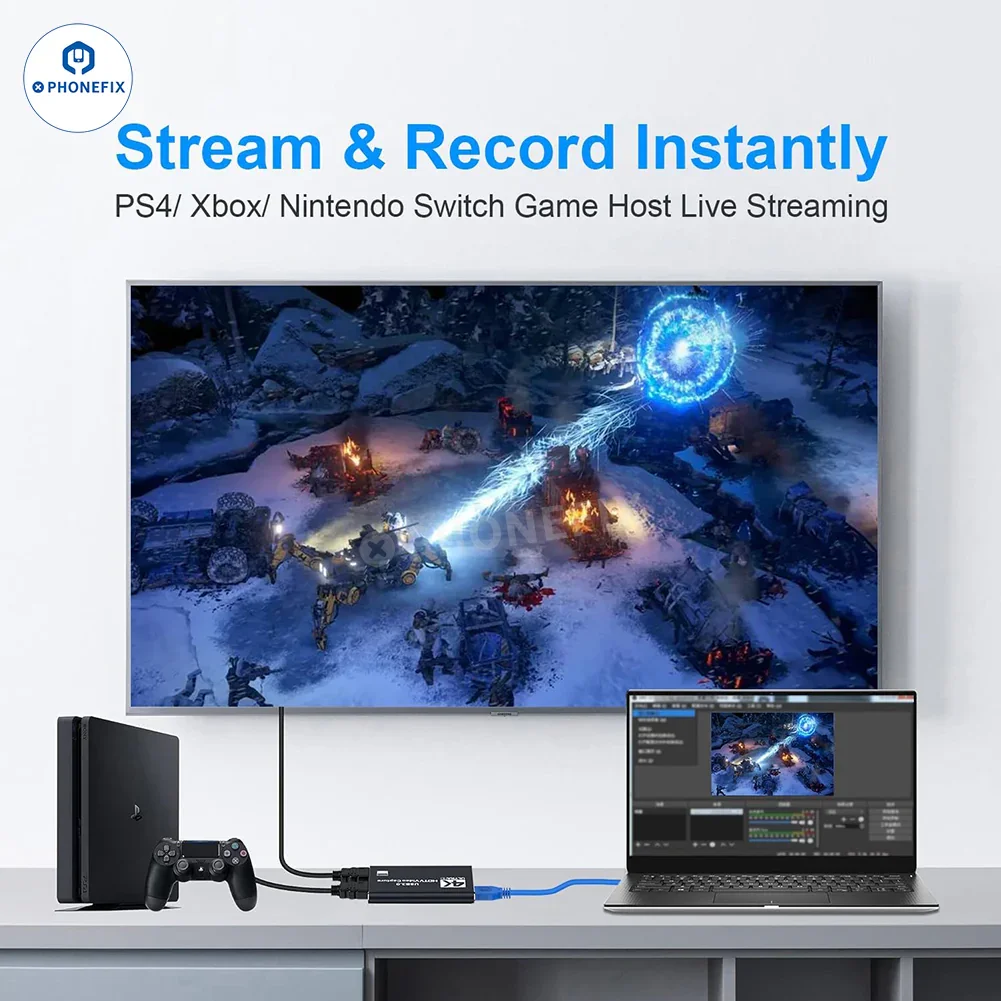 4K Audio Video 1080P Capture Card For Live Streaming Broadcasting - Image 12