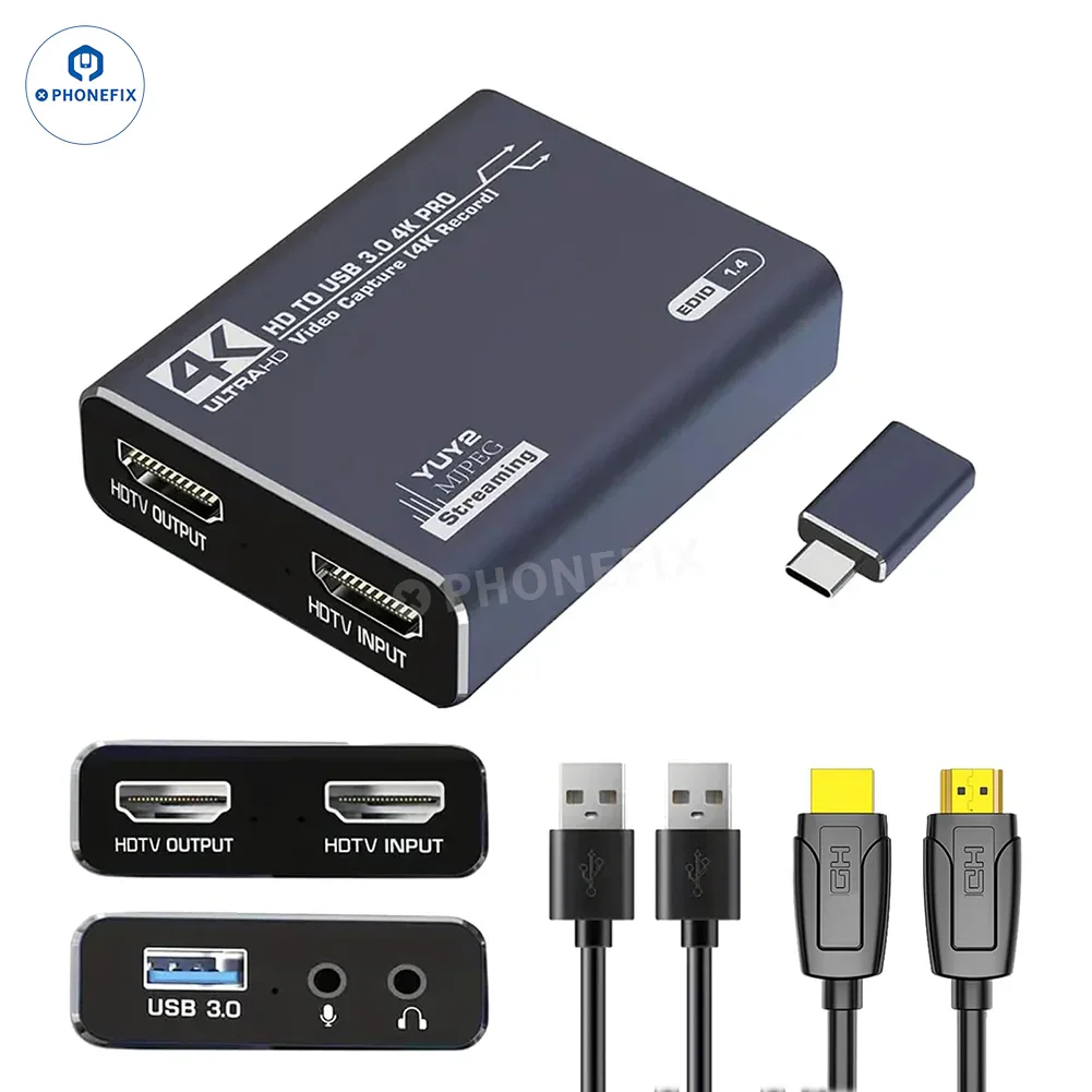 4K Audio Video 1080P Capture Card For Live Streaming Broadcasting - Image 15