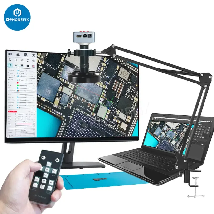 4K HDMI USB Industrial Video Digital Microscope Camera 130X Lens - Image 15