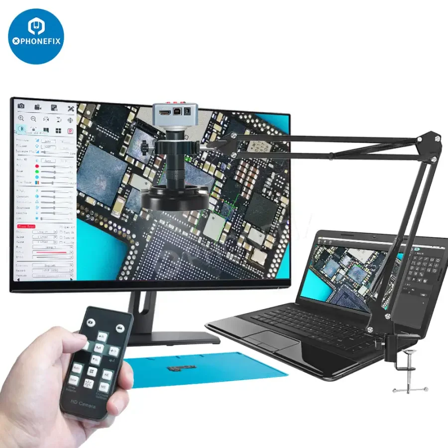 4K HDMI USB Industrial Video Digital Microscope Camera 130X Lens - Image 4