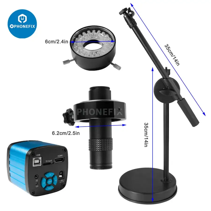 4K HDMI USB Microscope 48MP Video Camera PCB Repair - Image 15