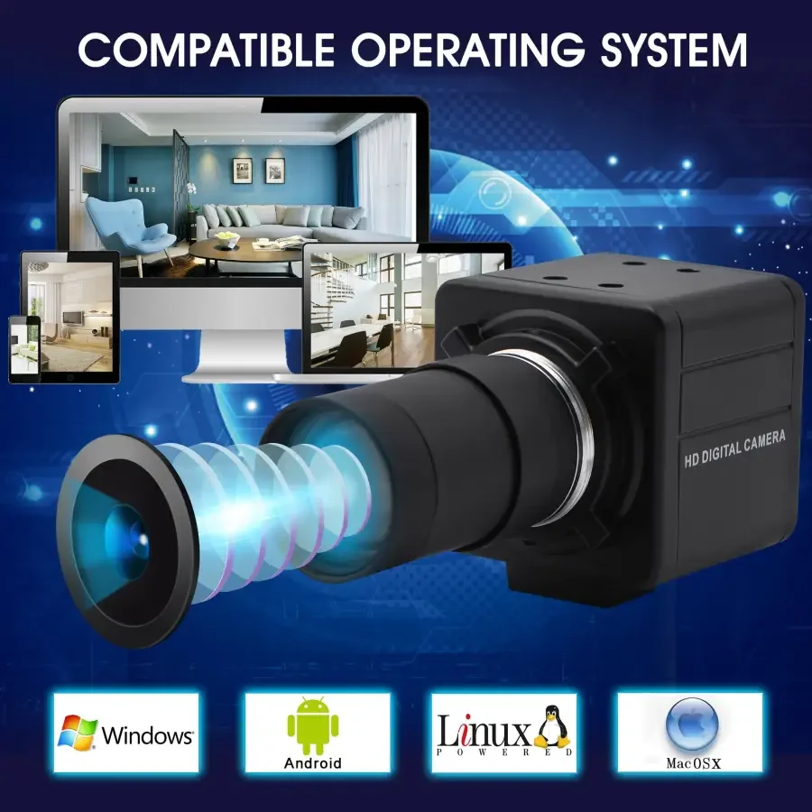 4K High Speed USB Camera Varifocal HD USB Webcam Camera - Image 6