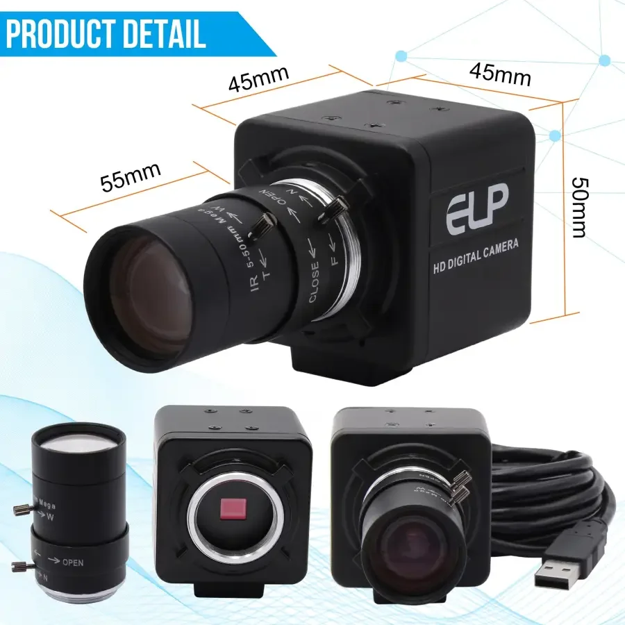 4K High Speed USB Camera Varifocal HD USB Webcam Camera - Image 9