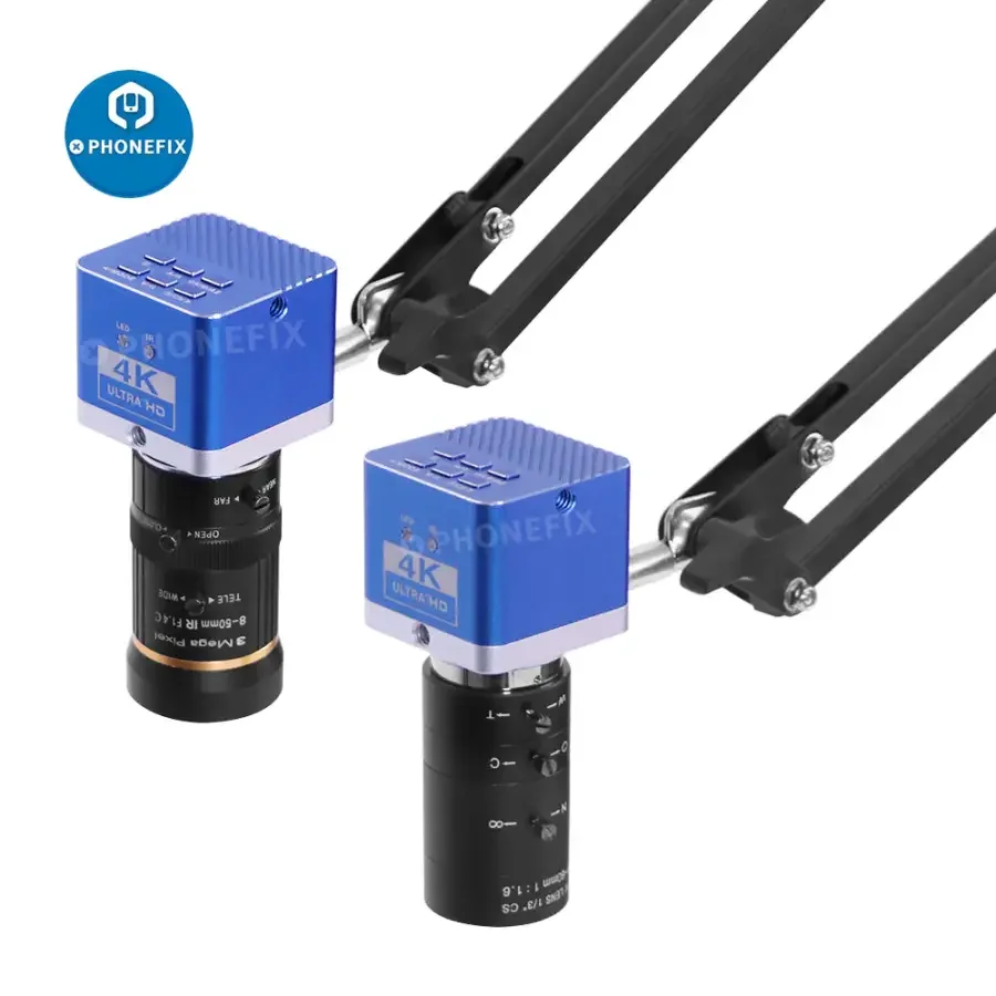 4K Industrial Microscope Camera with Cantilever Universal Bracket Stand - Image 2