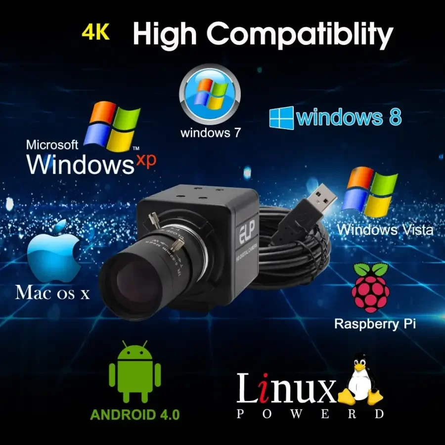 4K Sony USB Webcam 2.8-12mm lens Industrial Machine Vision Cameras - Image 3