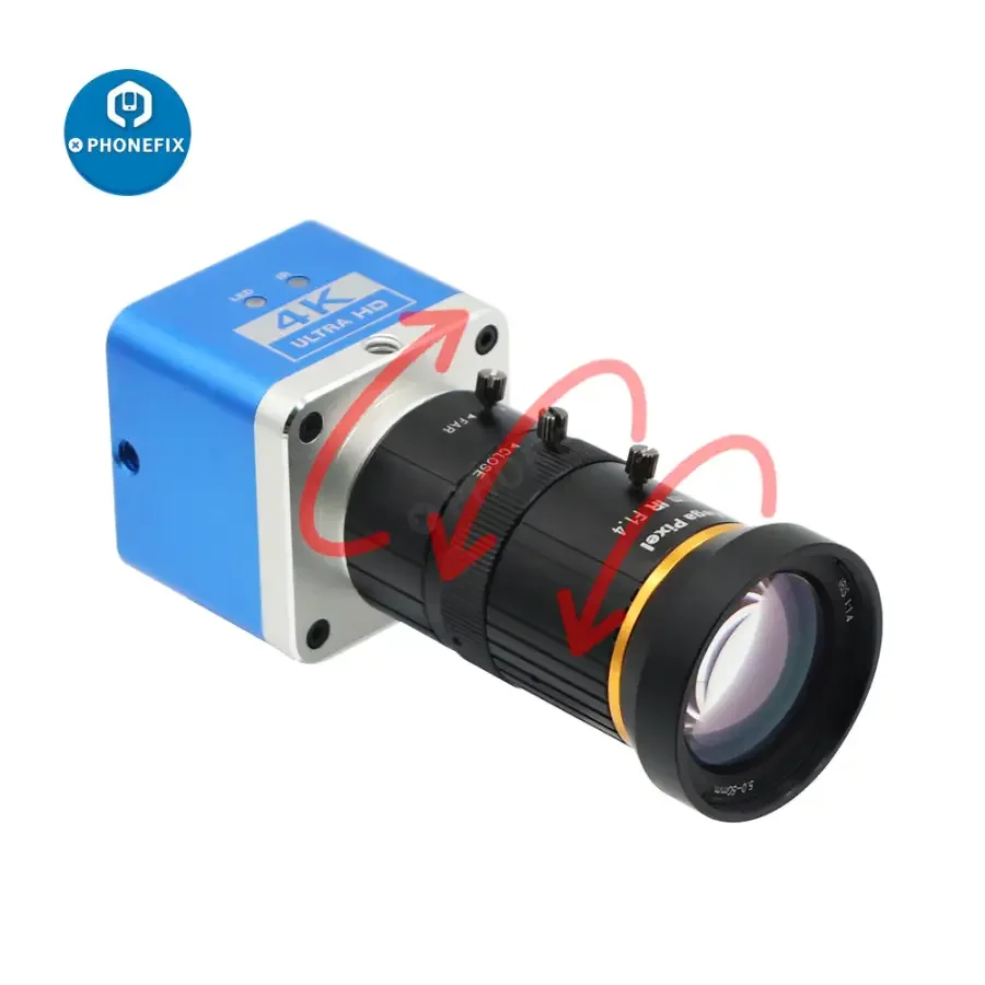 4K UHD Camera CCD Digital Detector 5.0-50mm F1.4 Lens  Industry Live Camera - Image 4