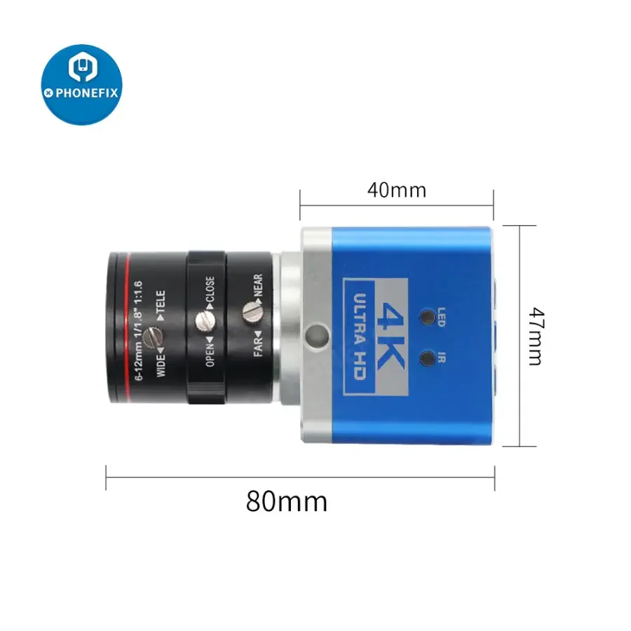 4K UHD USB Camera 6-12mm F1.6 Lens Live Industry Digital Camera - Image 3