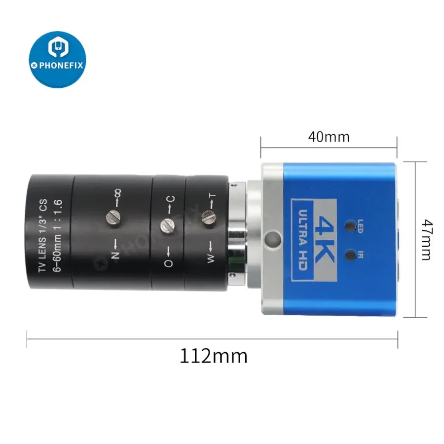 4K Ultra HD CMOS Camera 6-60mm F1.6 Lens Industry Live Digital Camera - Image 4