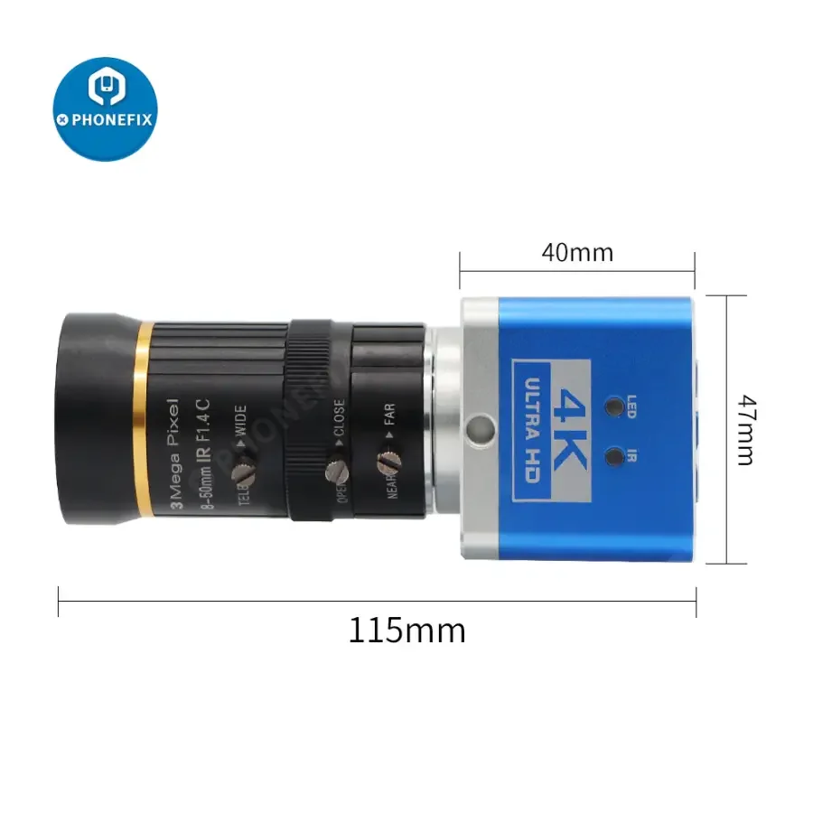 4K Ultra HD USB CMOS Camera 8.0-50mm Lens Industry Live Digital Camera - Image 6