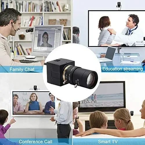 4K 8MP HD Varifocal Webcam Optical Zoom USB Web Camera - Image 14