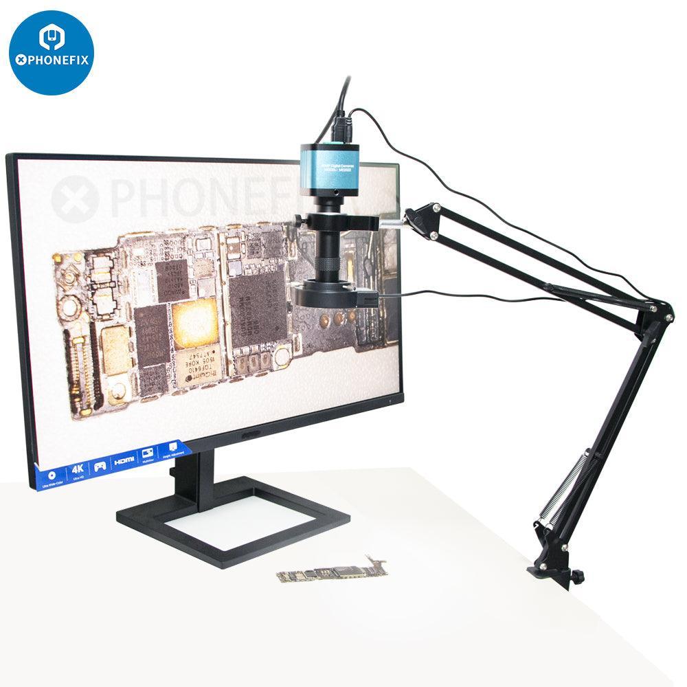 4K USB Industrial Microscope Camera With 1-130X Lens Cantilever Stand - Image 3
