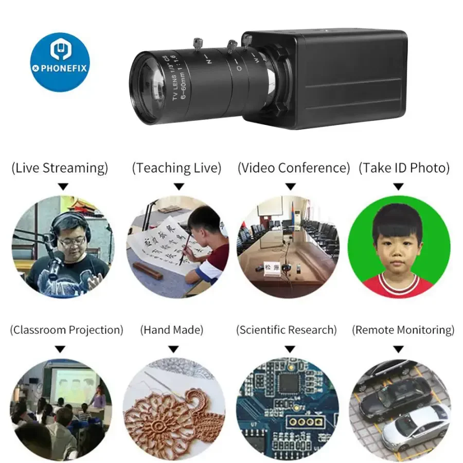 5.0MP 4K Webcam 10X Zoom Camera with VariFocal Lens - Image 10