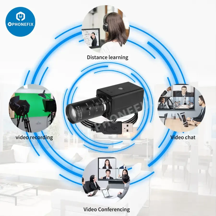 5.0MP 4K Webcam 10X Zoom Camera with VariFocal Lens - Image 12