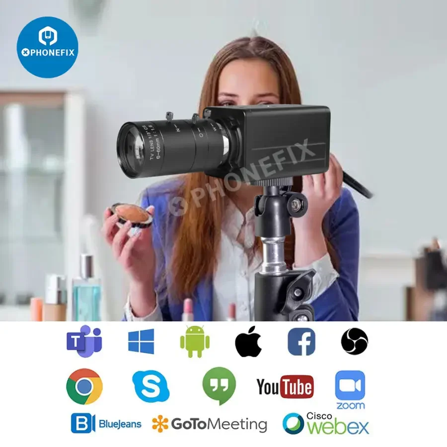 5.0MP 4K Webcam 10X Zoom Camera with VariFocal Lens - Image 9