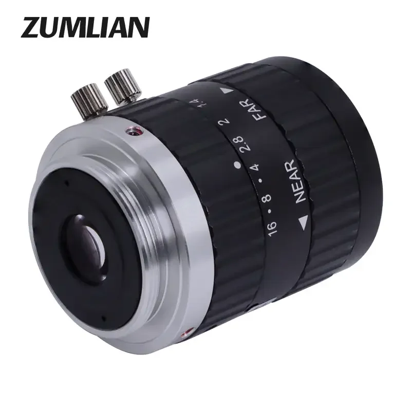 5.0MP C-mount 12mm CCTV Lens 2/3" F1.4 Prime ITS Camera FA Lenses - Image 2