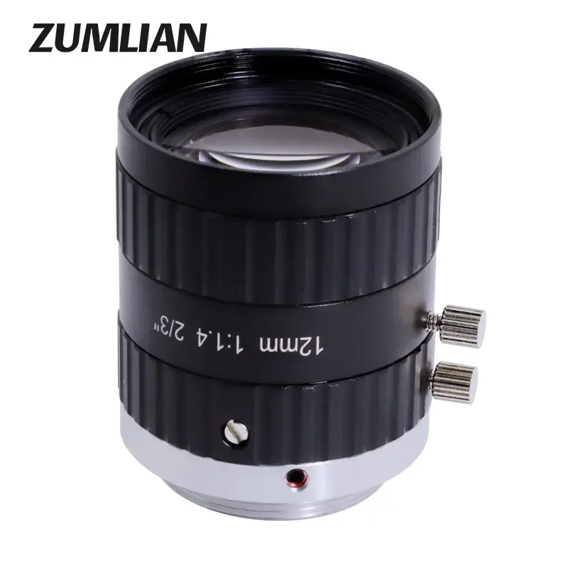 5.0MP C-mount 12mm CCTV Lens 2/3" F1.4 Prime ITS Camera FA Lenses - Image 3