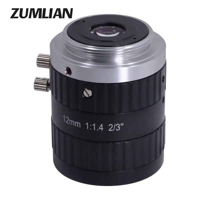 5.0MP C-mount 12mm CCTV Lens 2/3" F1.4 Prime ITS Camera FA Lenses - Image 5
