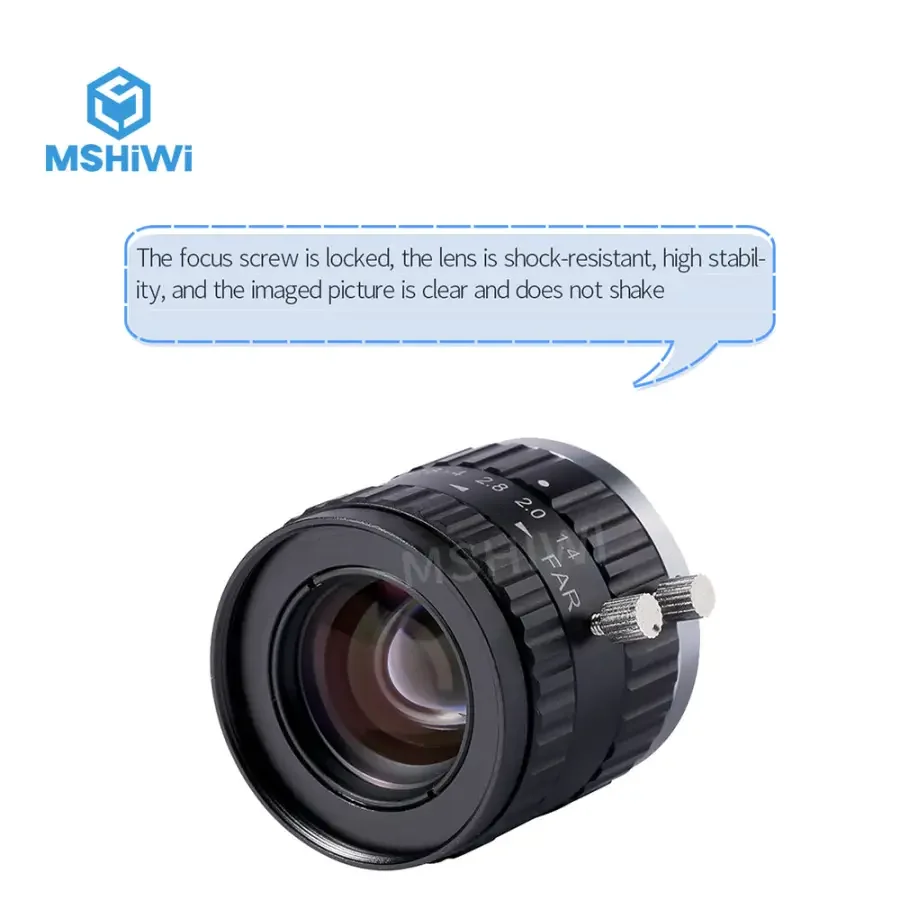 5.0MP C-mount 16mm 2/3" F1.4 Low Distortion FA Lens for Visual Identity - Image 4