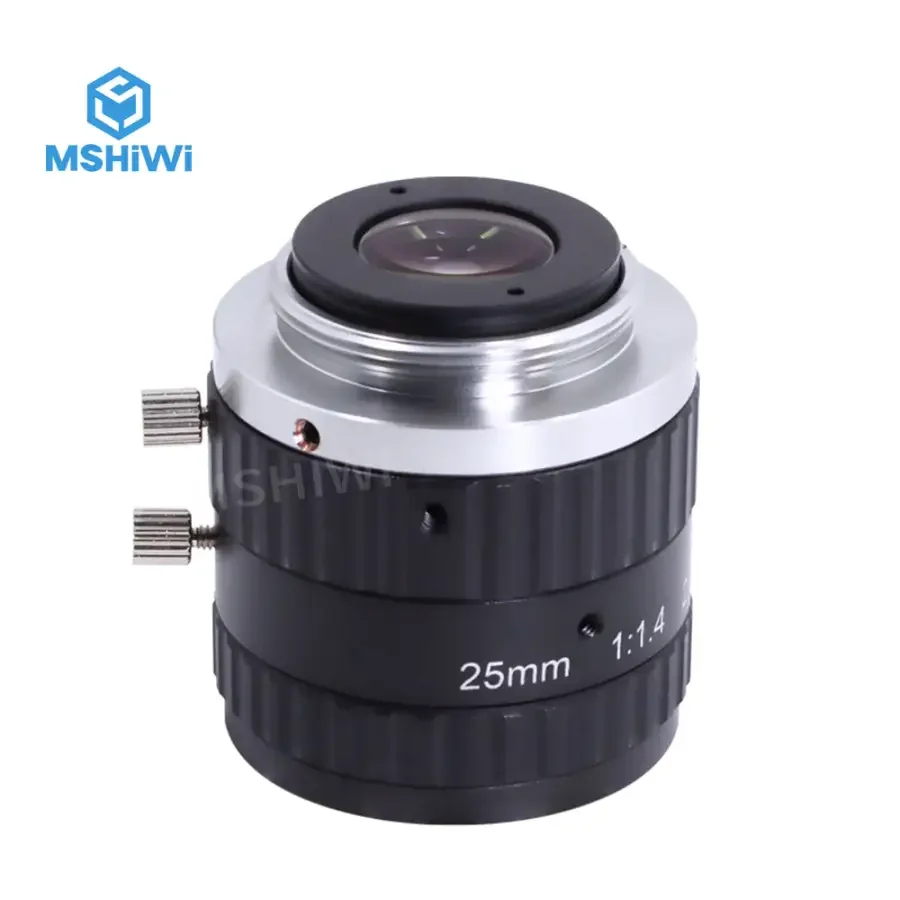 5.0MP C-mount 25mm 2/3" F1.4 Fixed Focus FA Vision Inspection Lenses - Image 3