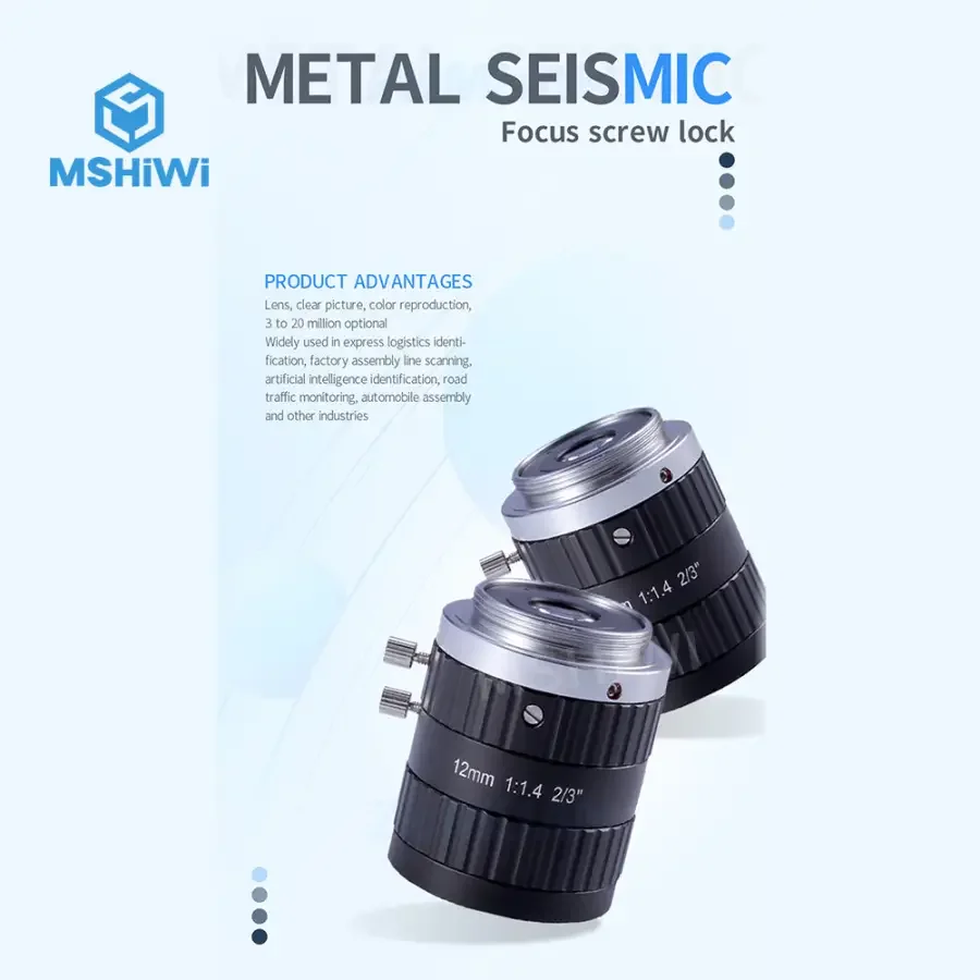 5.0MP 35mm 2/3" F1.4 Fixed ITS Camera Lens Low Distortion Lenses - Image 9