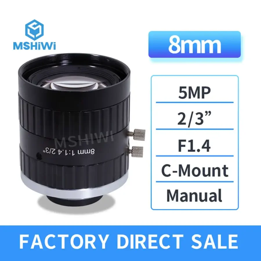 5.0MP C-mount 8mm 2/3" F1.4 FA Lens For Visual Localization Lenses - Image 11