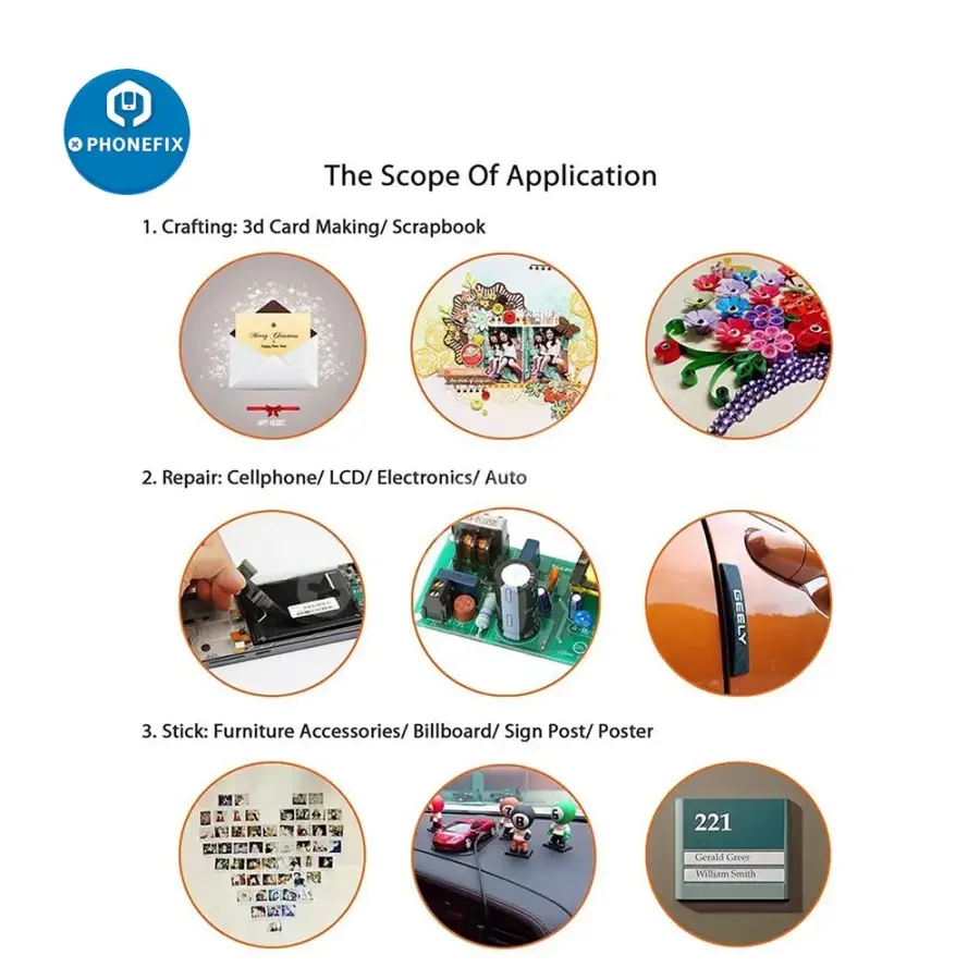 5/10mm Heat Resistant Double Sided Adhesive Tape For Phone Repair - Image 7