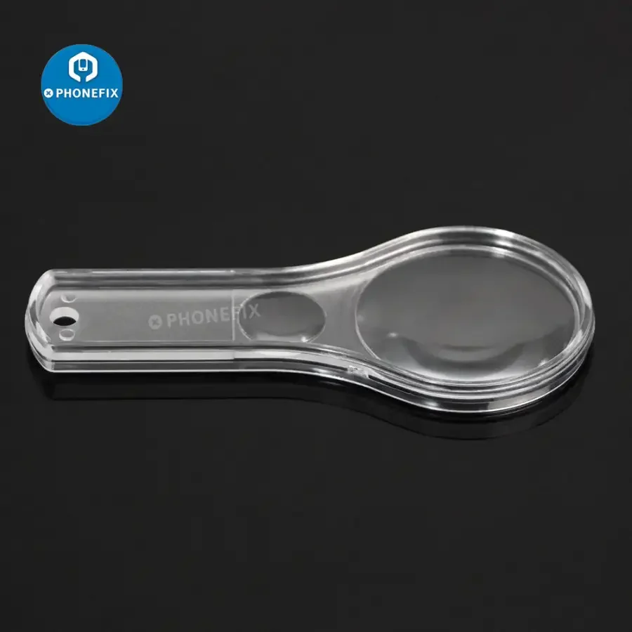 5-10X Mini Multi-function Transparent Plastic PMMA (Acrylic) Magnifier 10Pcs - Image 2