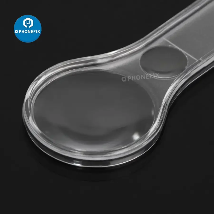 5-10X Mini Multi-function Transparent Plastic PMMA (Acrylic) Magnifier 10Pcs - Image 3