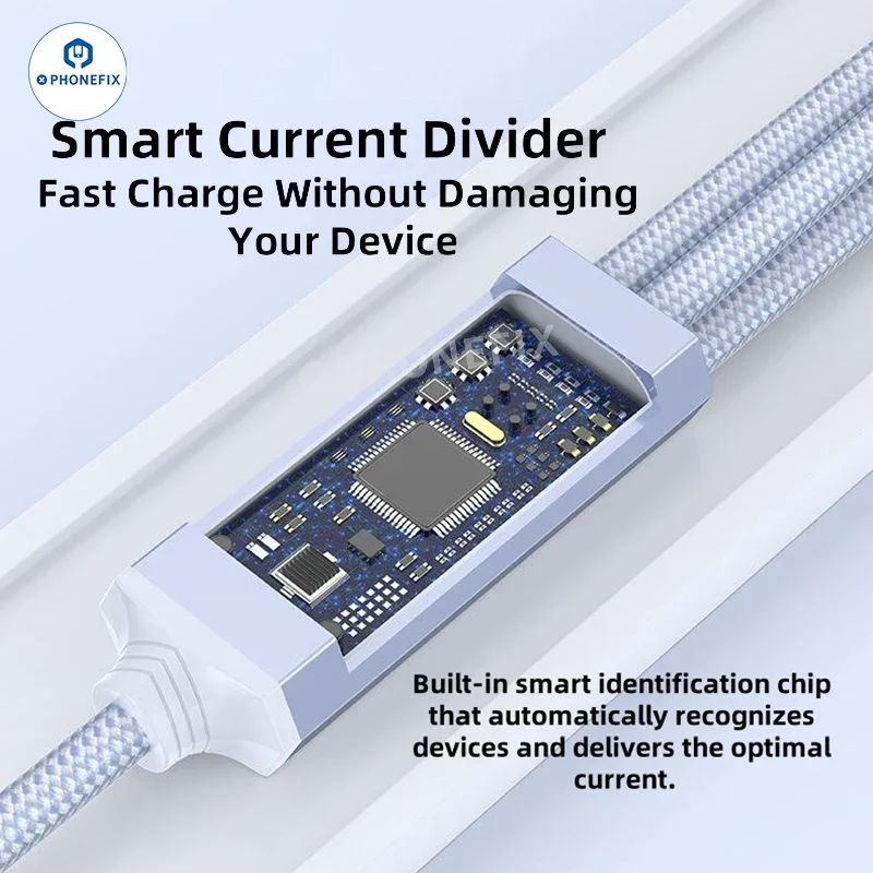 5 in 1 100W Fast Charging Data Cable with USB-C Lightning Micro Port - Image 5