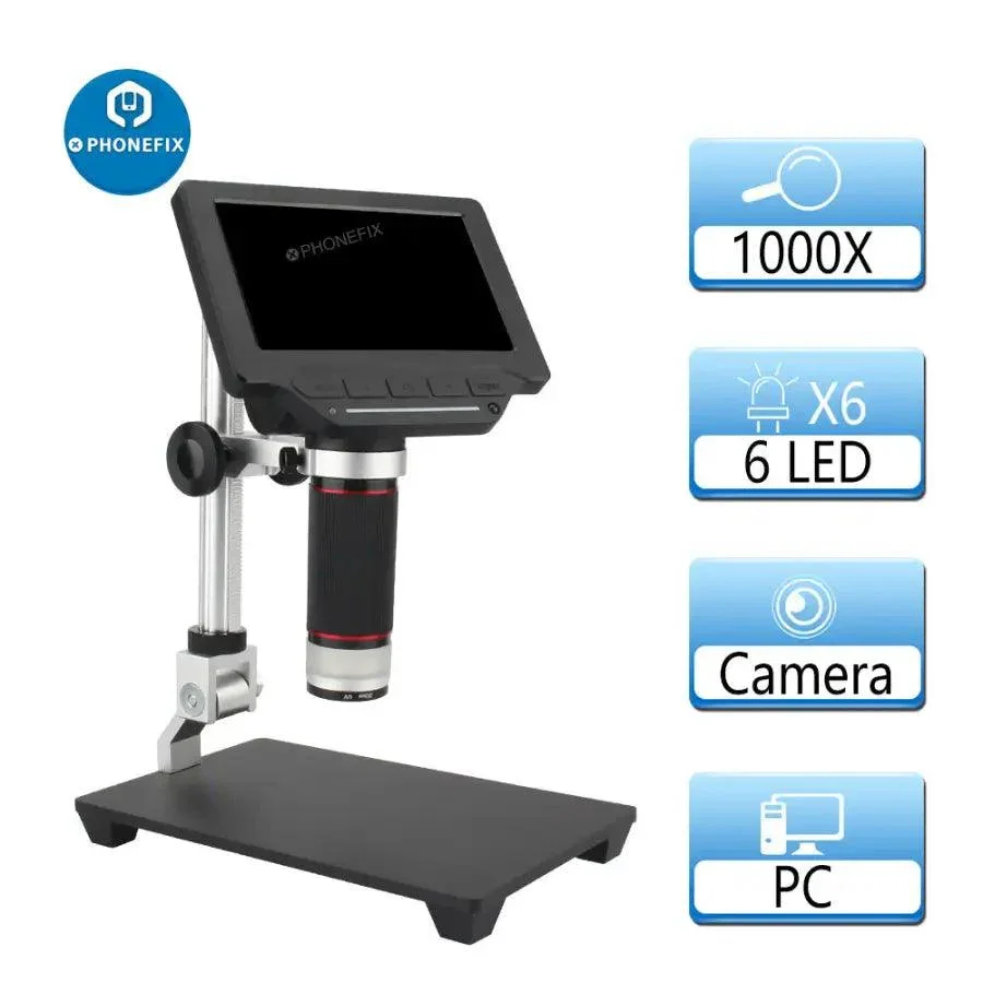 5 Inch HD Screen Electronic Magnifying Glass USB Digital Microscope - Image 3